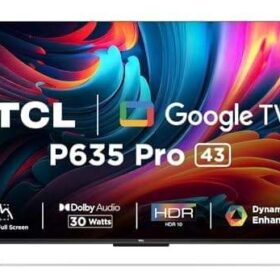 TCL 43 inches Ultra HD 4K Smart LED TV 43P635 Pro (Black)