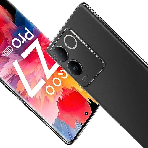 iQOO Z7 Pro 5G Graphite Matte 8GB RAM 256GB Storage 3D Curved AMOLED Display 4nm MediaTek Dimesity 7200 5G Processor 64MP Aura Light OIS Camera Segments Slimmest Lightest Smartphone 0 1